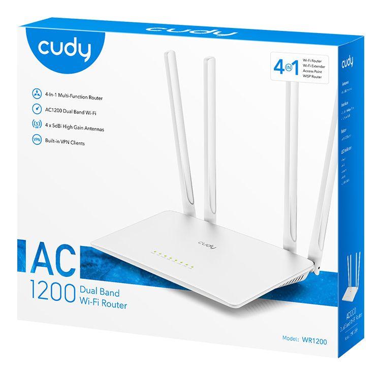 Router CUDY WR1200 (Wi-Fi 5 - 867 Mbit/s - Dual-band - Branco), miniatura 5