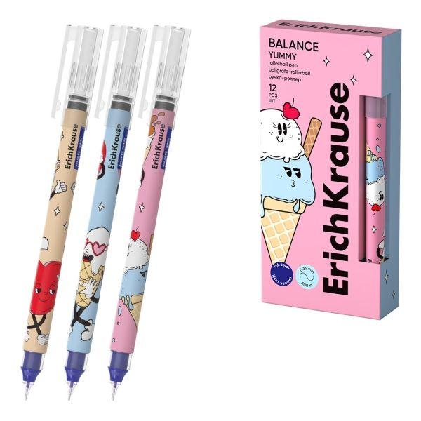 Caneta Roller ERICHKRAUSE Balance Stick Yummy (Tinta Azul)