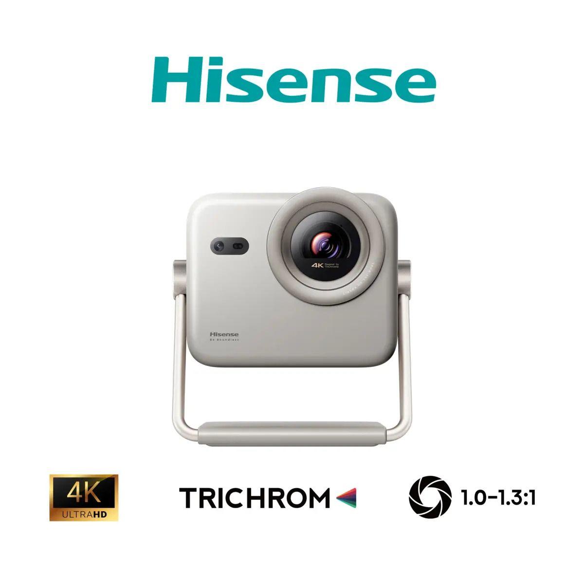 Projetor Laser HISENSE M2PRO (DLP - UHD 4K - 1300 lúmenes - até 200" - Cinzento Titanium)