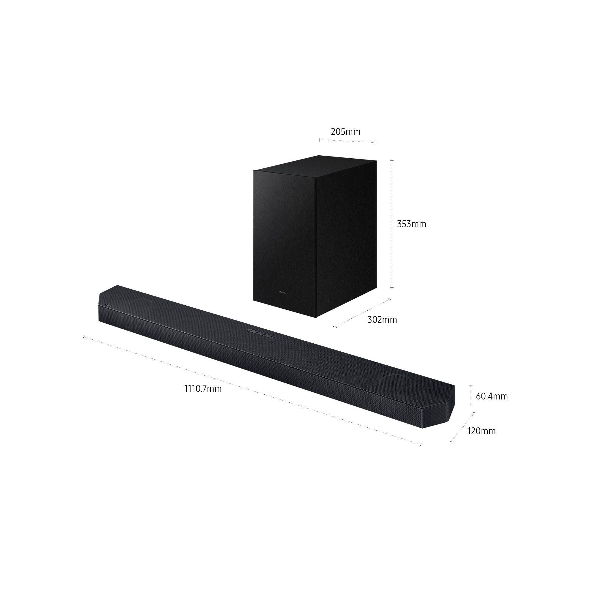 Barra de Som SAMSUNG HW-Q600H/XC (37 W - Com fios e sem fios - Preto), miniatura 3