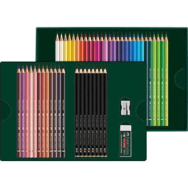 Conjunto de Lápis de Cor e Grafite FABER-CASTELL Polychromos & Pitt Graphite Matt 210054 (Multicor) — miniatura 3