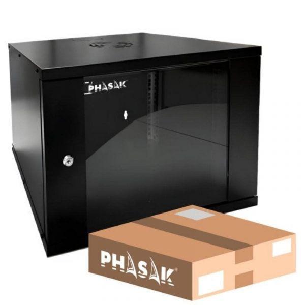 Armário Rack Mural PHASAK PHO 2007D (19" - 7U - Preto) — miniatura 2