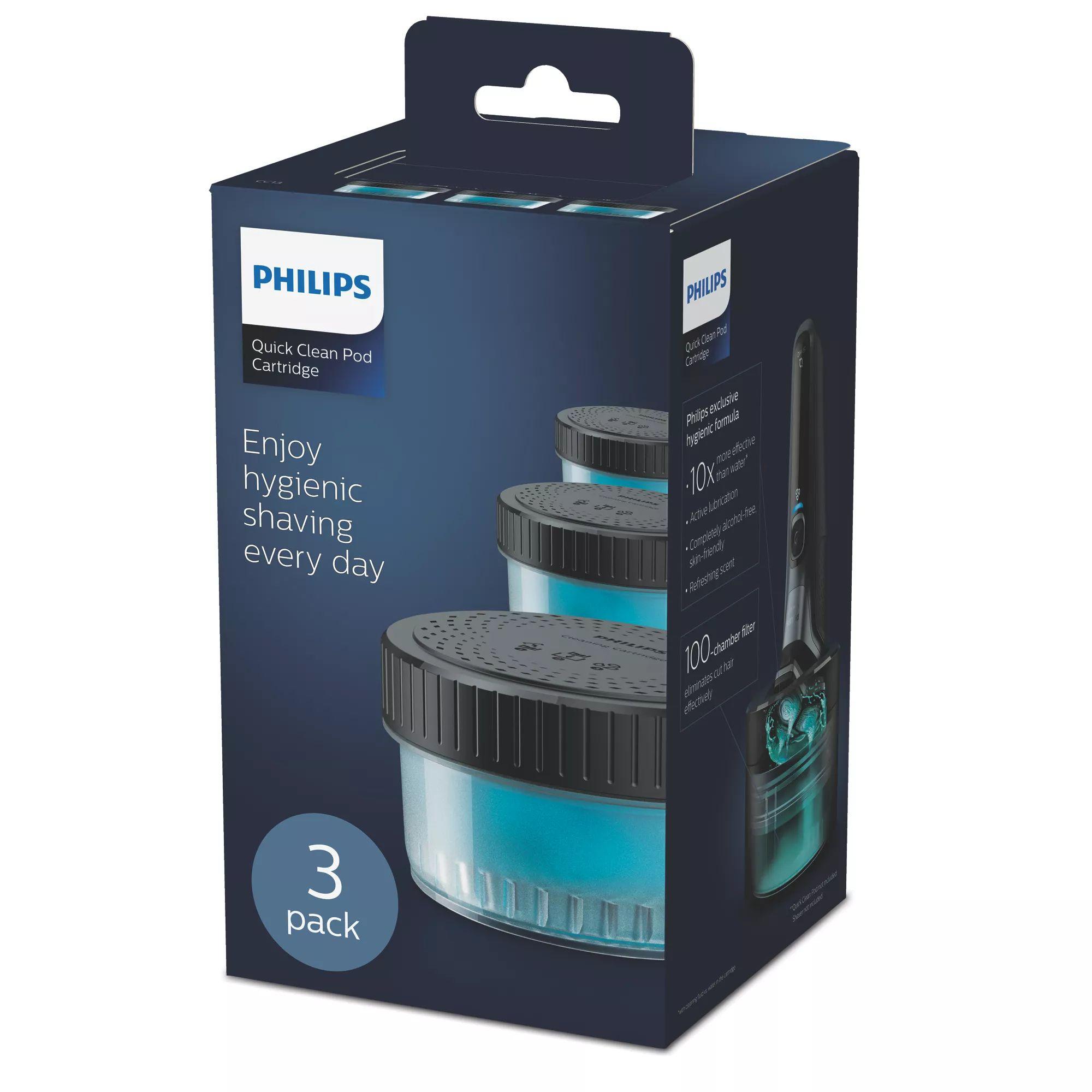 Recarga de Limpeza para Máquina de Barbear PHILIPS CC13/50 Quick Clean Pod (Azul) — miniatura 2