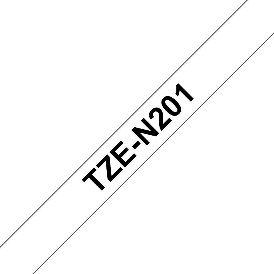 Fita de Rotulagem BROTHER TZe-N201 (Branco com Texto Preto)
