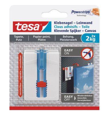 Prego Adesivo TESA 77779-00000-00 (4,5 cm - Branco), miniatura 2
