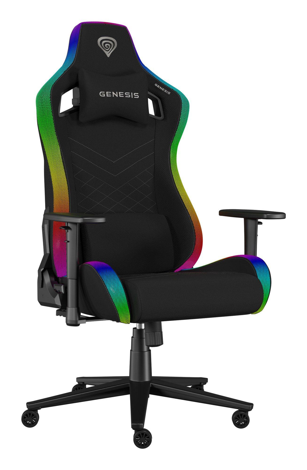 Cadeira Gaming GENESIS Trit 660 (150 kg - 136 cm - Tecido - Preto), miniatura 3
