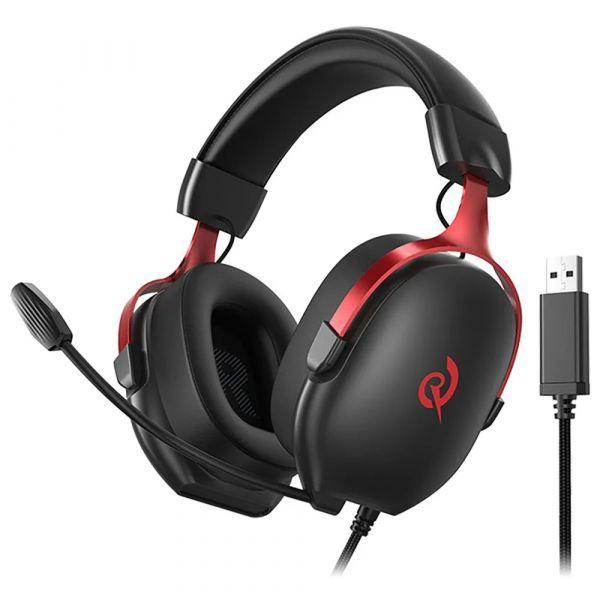 Headset Gaming QCY Heroad VN200 (Sem fios - PC e PS5 - Preto e Vermelho) — miniatura 2