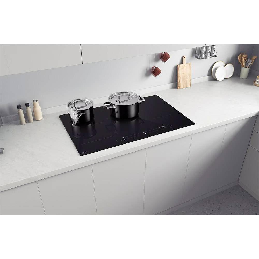 Placa de Indução de Encastre LG CBIZ3035B (4 zonas - 7400 W - Vidro-cerâmica - Preto), miniatura 5