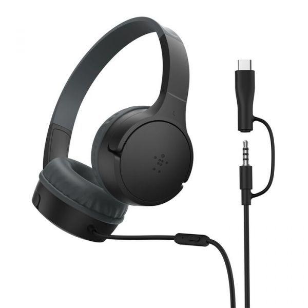 Headset Infantil BELKIN AUD010HQBK (Binaural - USB Tipo-C - Circum-aural - Preto) — miniatura 2