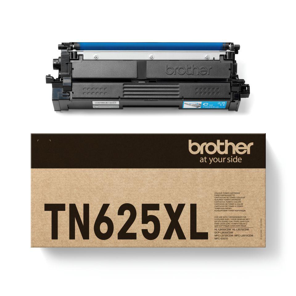 Toner BROTHER TN-625XLC (4500 páginas - Ciano)