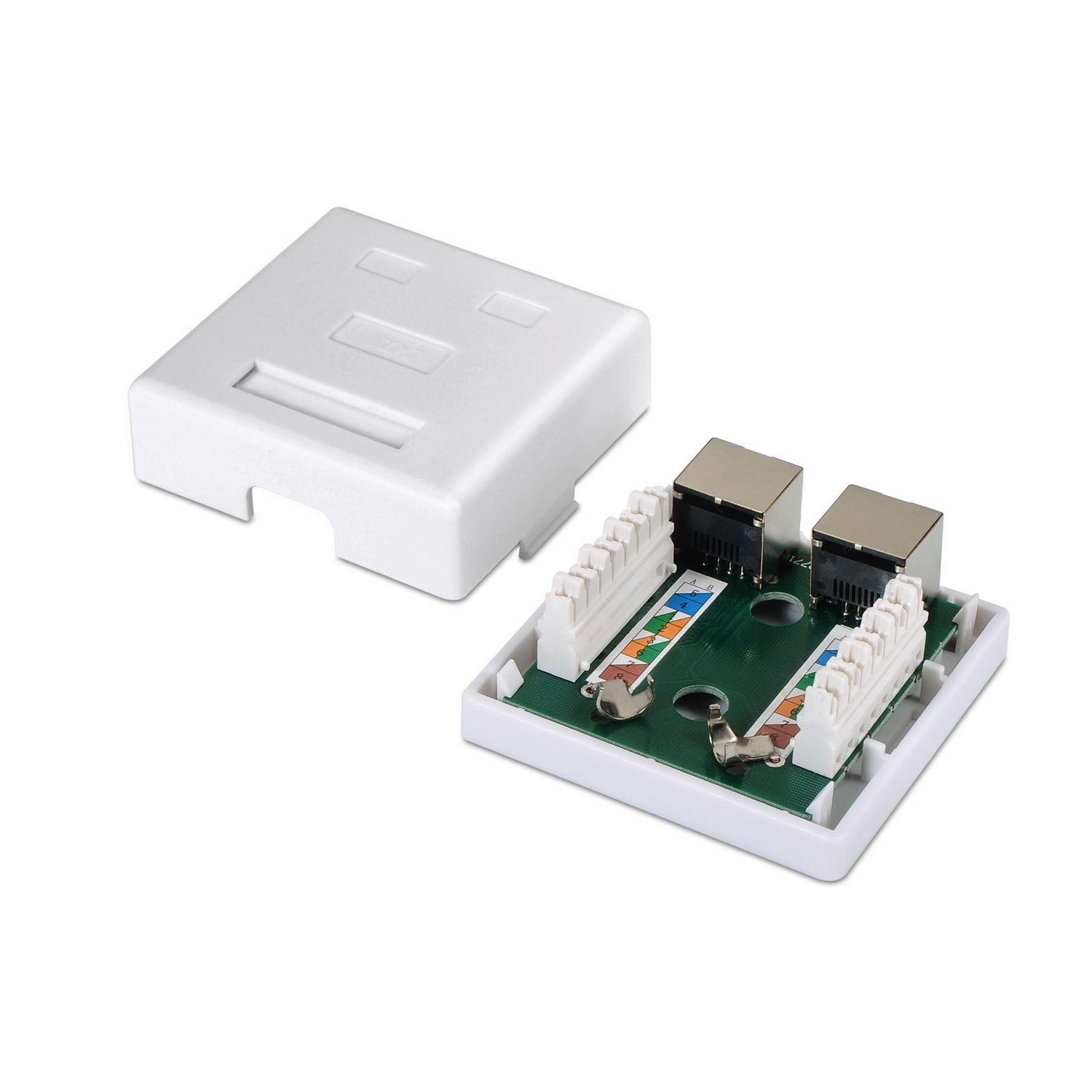 Caixa de Montagem RJ45 de Superfície AISENS A139-0304 (Branco), miniatura 2