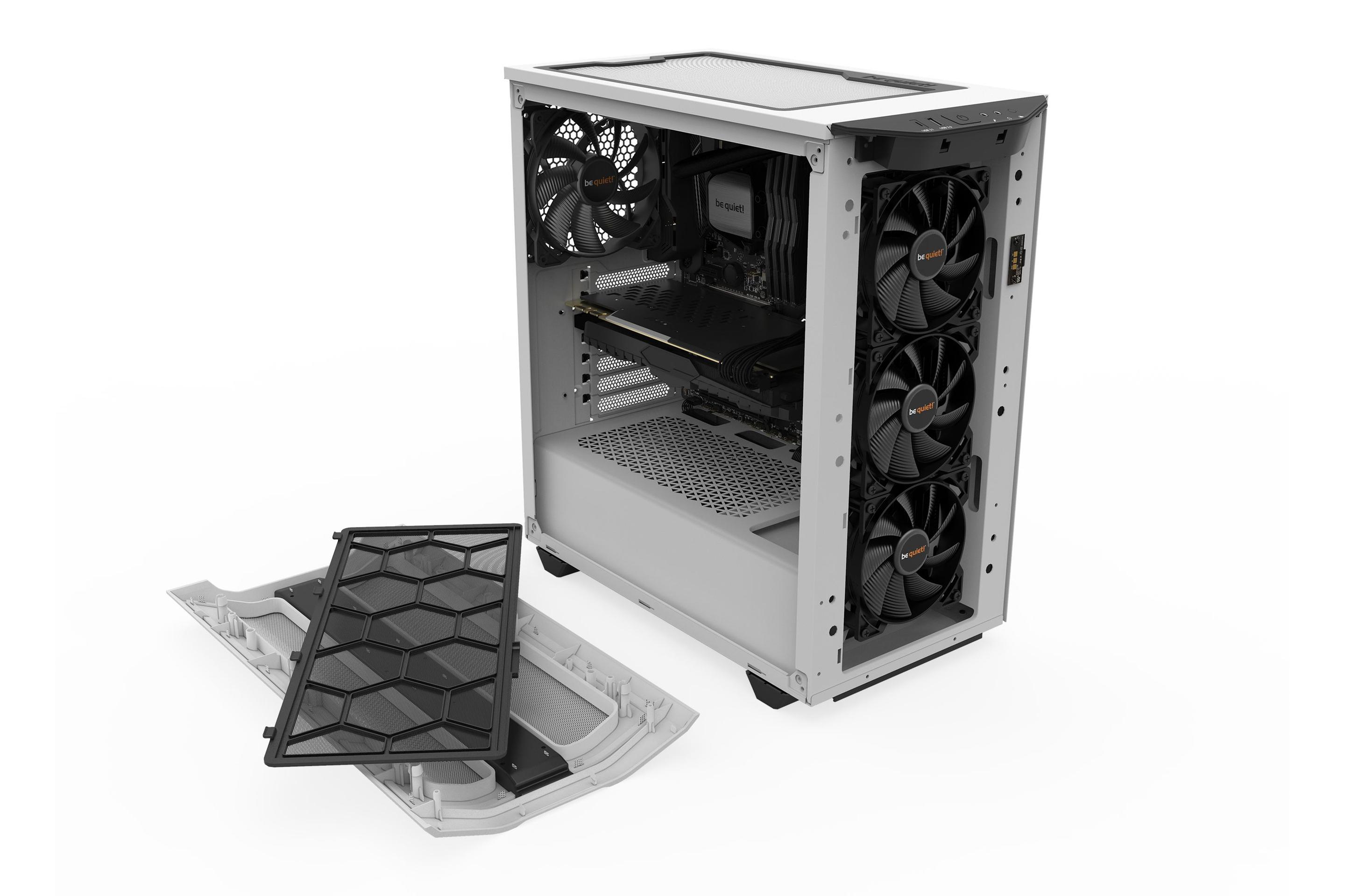 Caixa PC BE QUIET! Pure Base 500DX (ATX, Micro ATX, Mini-ATX - ATX, PS2 - Midi Tower - Branco) — miniatura 6