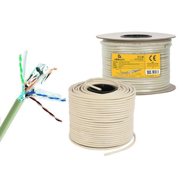 Bobine de Cabo de Rede GEMBIRD FPC-6004-SOL/100 (100 m - Cat.6 - Cinza), miniatura 4