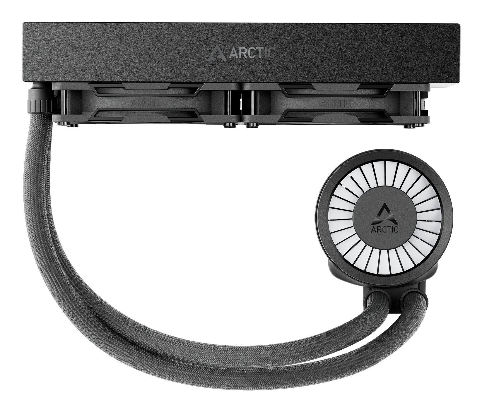 Sistema de Refrigeração Líquida All-in-One ARCTIC Liquid Freezer III Pro 240 A-RGB (LGA 1700, Socket AM4, LGA 1851 - 120 mm - 2 ventoinhas - Branco) — miniatura 3