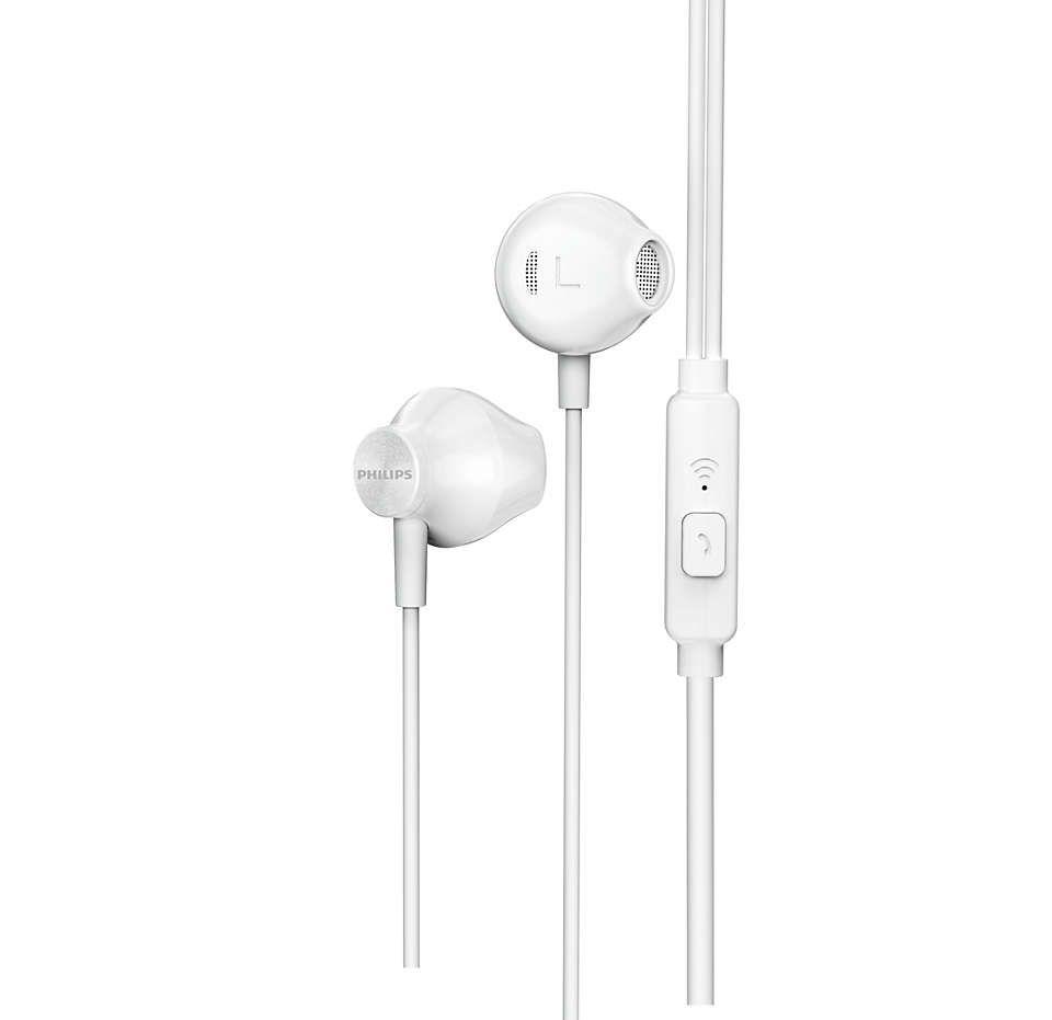 Auscultadores PHILIPS TAUE101WT/00 (Binaural - Com fios - Intra-aural - Branco), miniatura 2