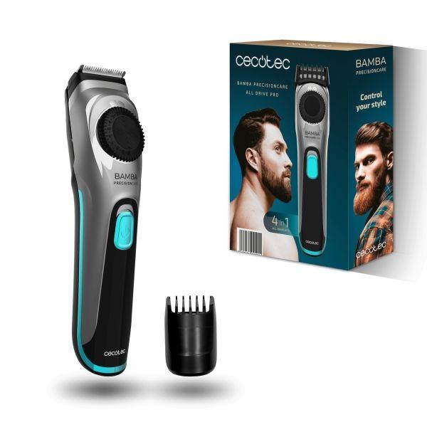 Aparador de Barba CECOTEC Bamba PrecisionCare AllDrive Pro (Preto e Prateado)