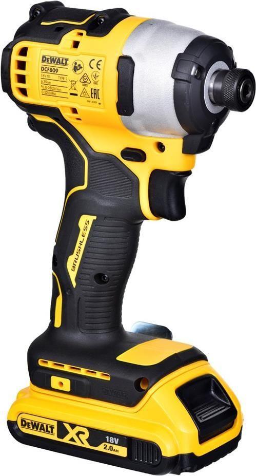 Aparafusadora de Impacto DEWALT DCF809D2T-QW (Amarelo e Preto)