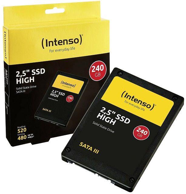 Disco SSD Interno INTENSO HIGH 3813440 (240GB - 2,5″ SATA III - Preto), miniatura 2