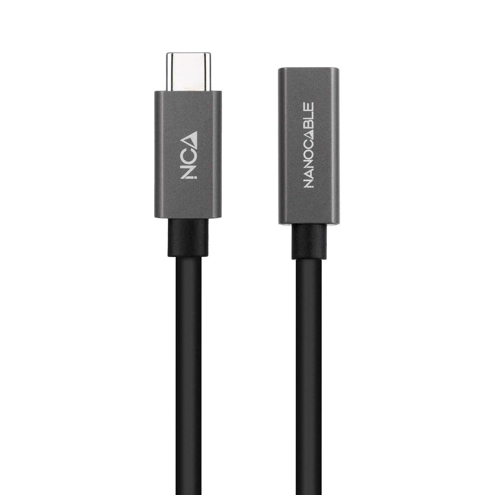 Cabo de Extensão USB-C NANO CABLE 10.01.4401-L150 (1,5 m - USB-C - Preto) — miniatura 2