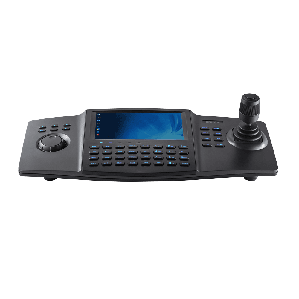 Teclado HIKVISION DS-1100KI(C) (Ecrã tátil LCD 7" 1024 x 600 - Joystick de 4 eixos - Layout Internacional)