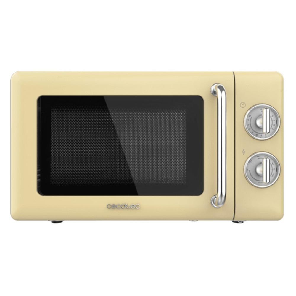 Micro-ondas com Grill Independente CECOTEC ProClean 3110 Retro (700 W - 20 l - Rotativo - Amarelo)