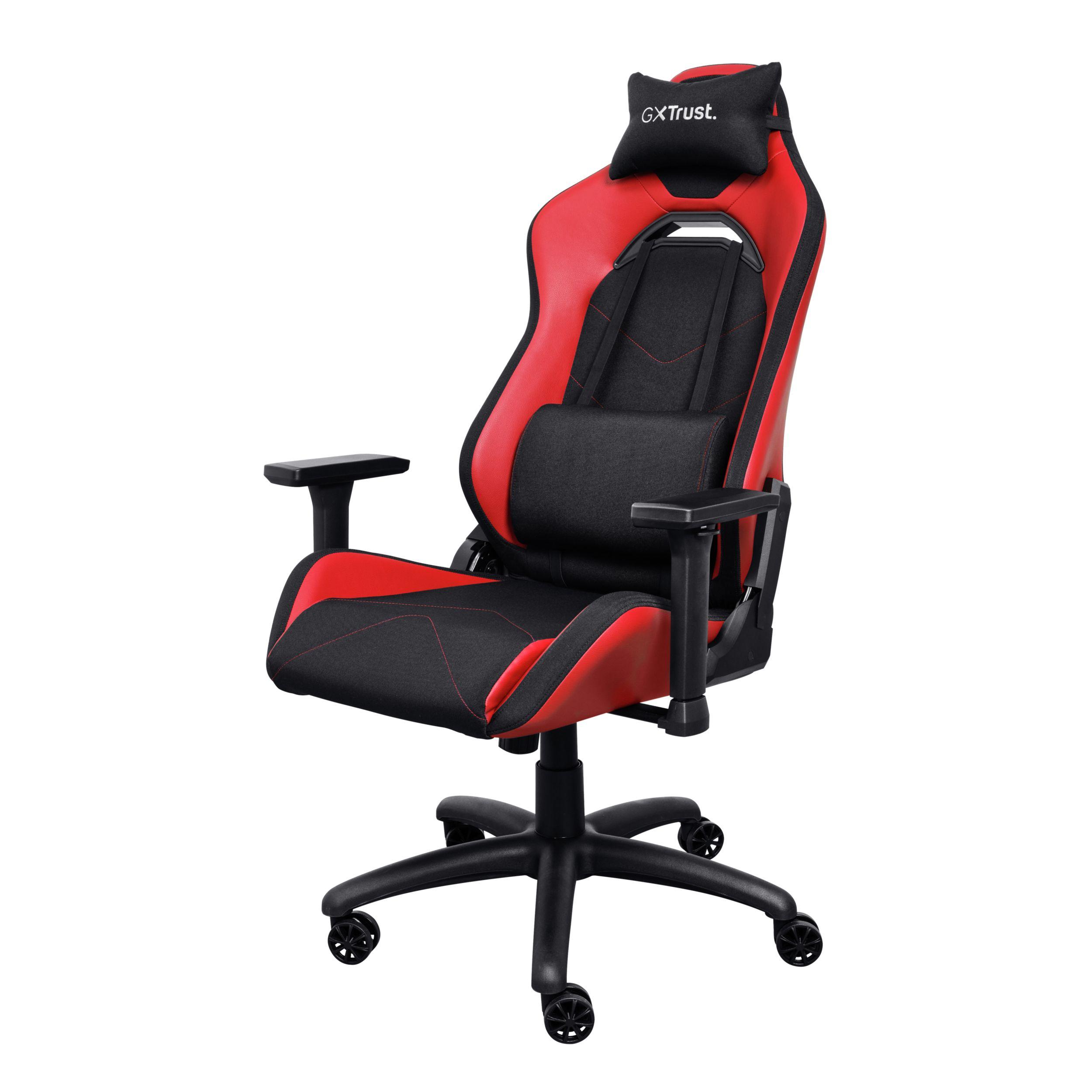 Cadeira Gaming TRUST GXT 714R Ruya (150 kg - 10 cm - Couro, Poliuretano - Preto e Vermelho), miniatura 2