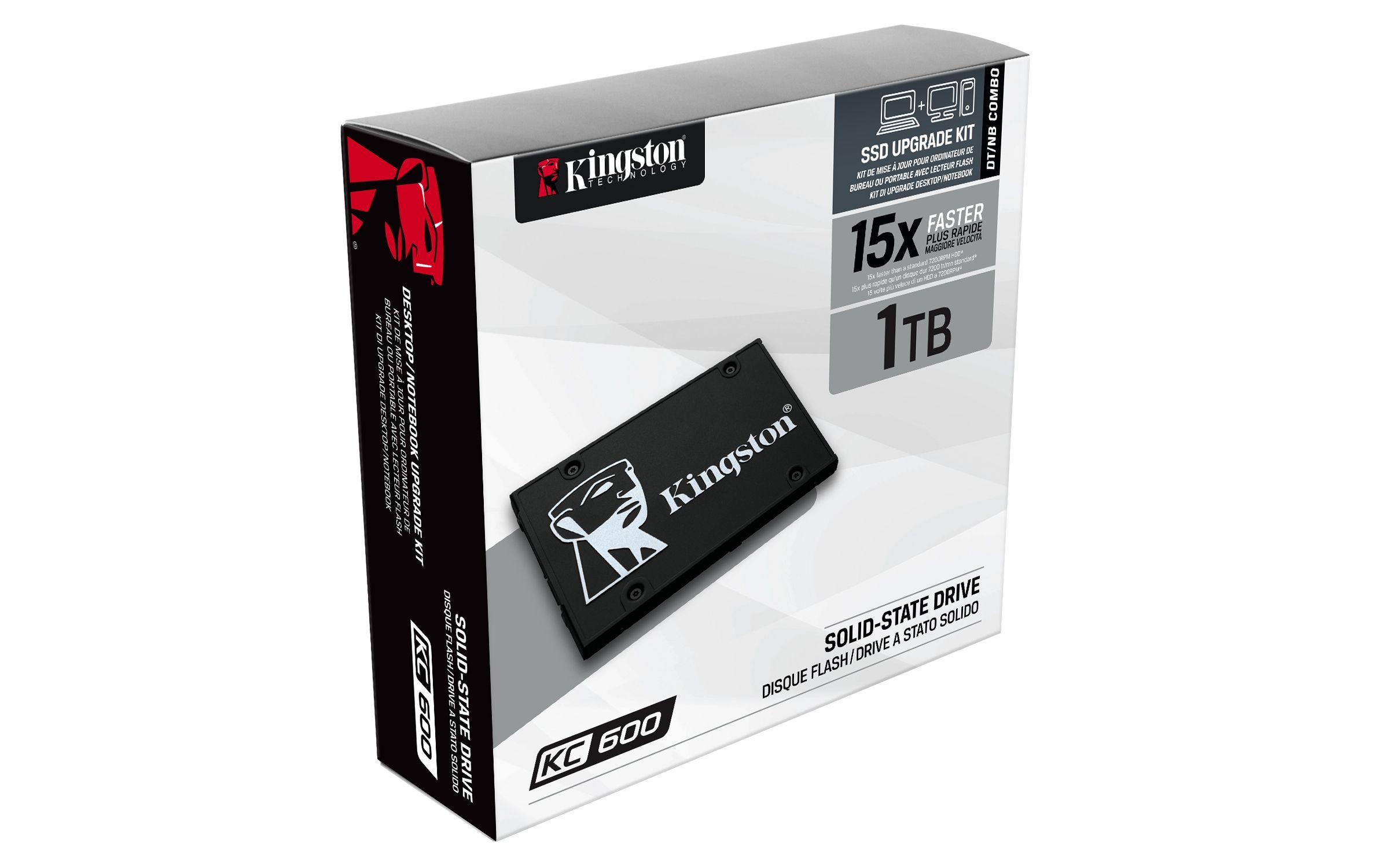SSD KINGSTON KC600 (1 TB - 2.5" - Serial ATA III - Preto) — miniatura 5