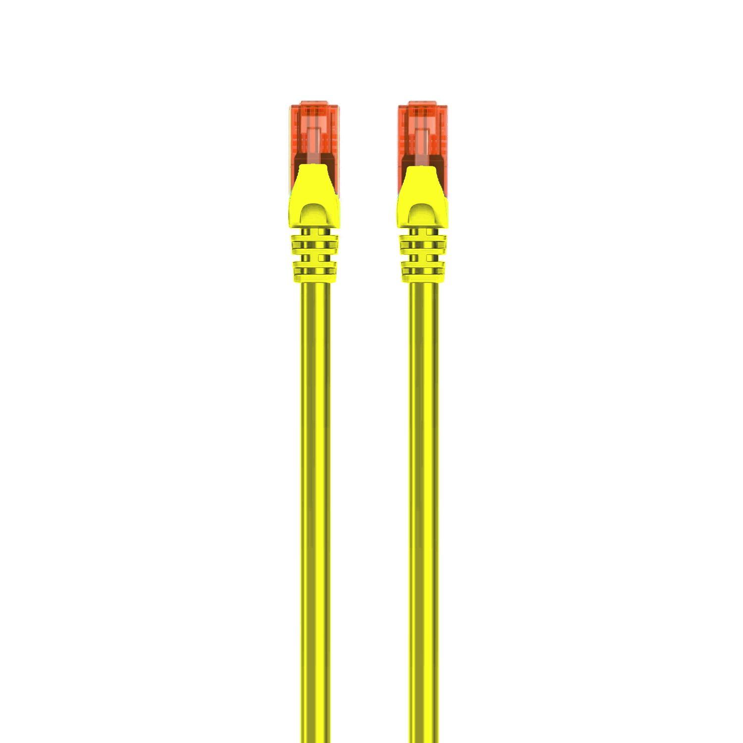 Cabo de Rede RJ45 EWENT IM1011 (1 m - Cat6 - RJ-45 - Amarelo)