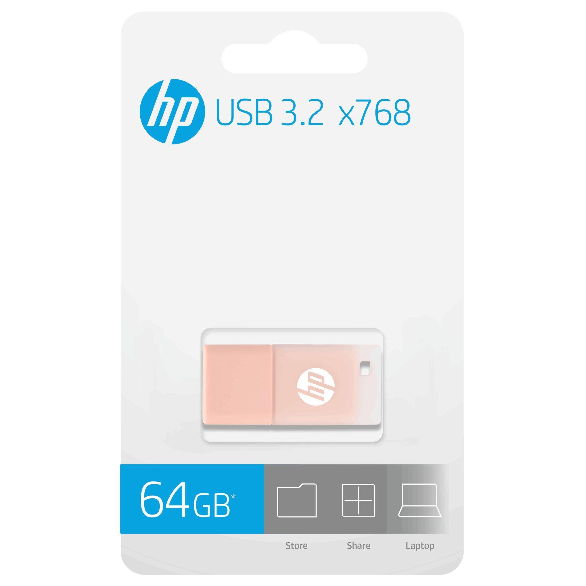 Pen USB HP X768K (Tampa - USB Type-A - 3.2 Gen 1 - Bege e Rosa), miniatura 6