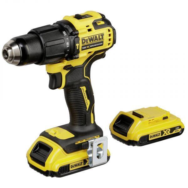 Berbequim com Percussão DEWALT DCD709D2T-QW (Preto e Amarelo) — miniatura 2