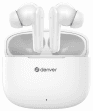 Auscultadores DENVER TWE-48W (Binaural - Bluetooth, USB Tipo C - Intra-aural - Branco)