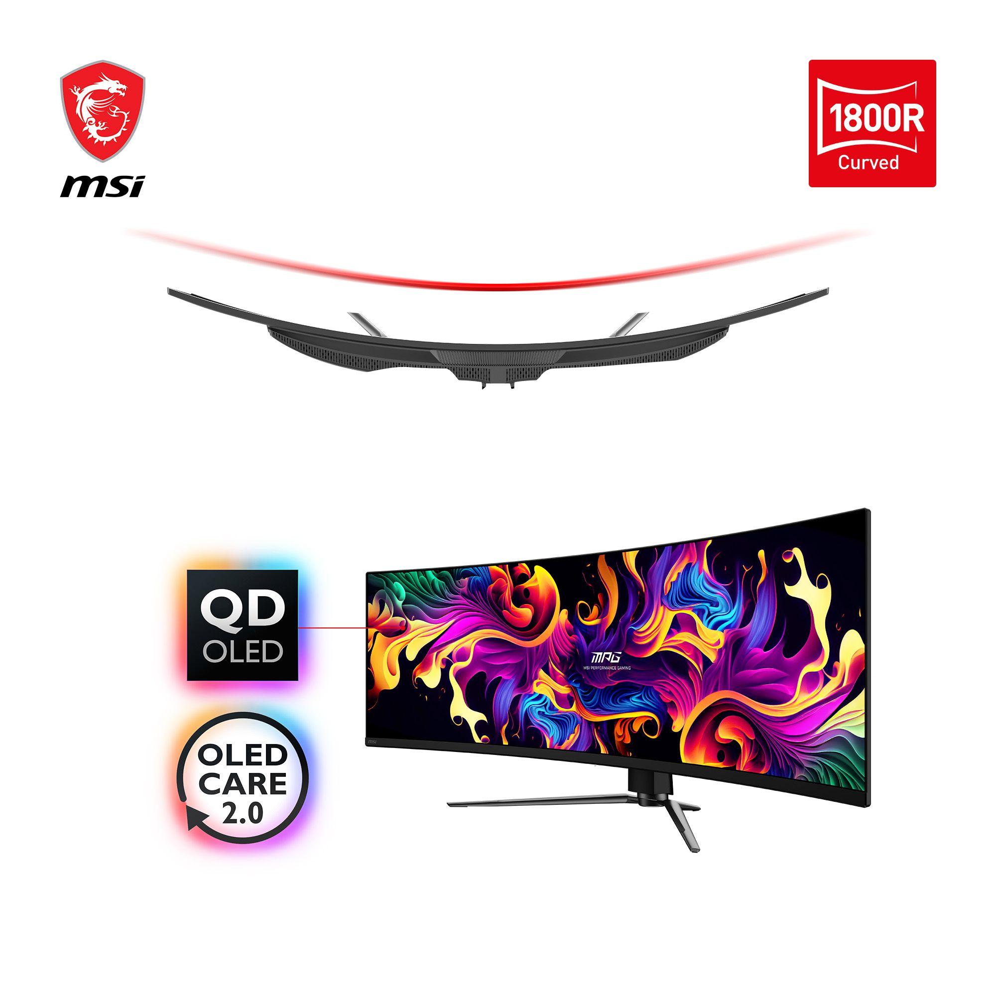 Monitor MSI MPG 491CQPDE QD-OLED (49" - QD-OLED - 144 Hz - Preto) — miniatura 2