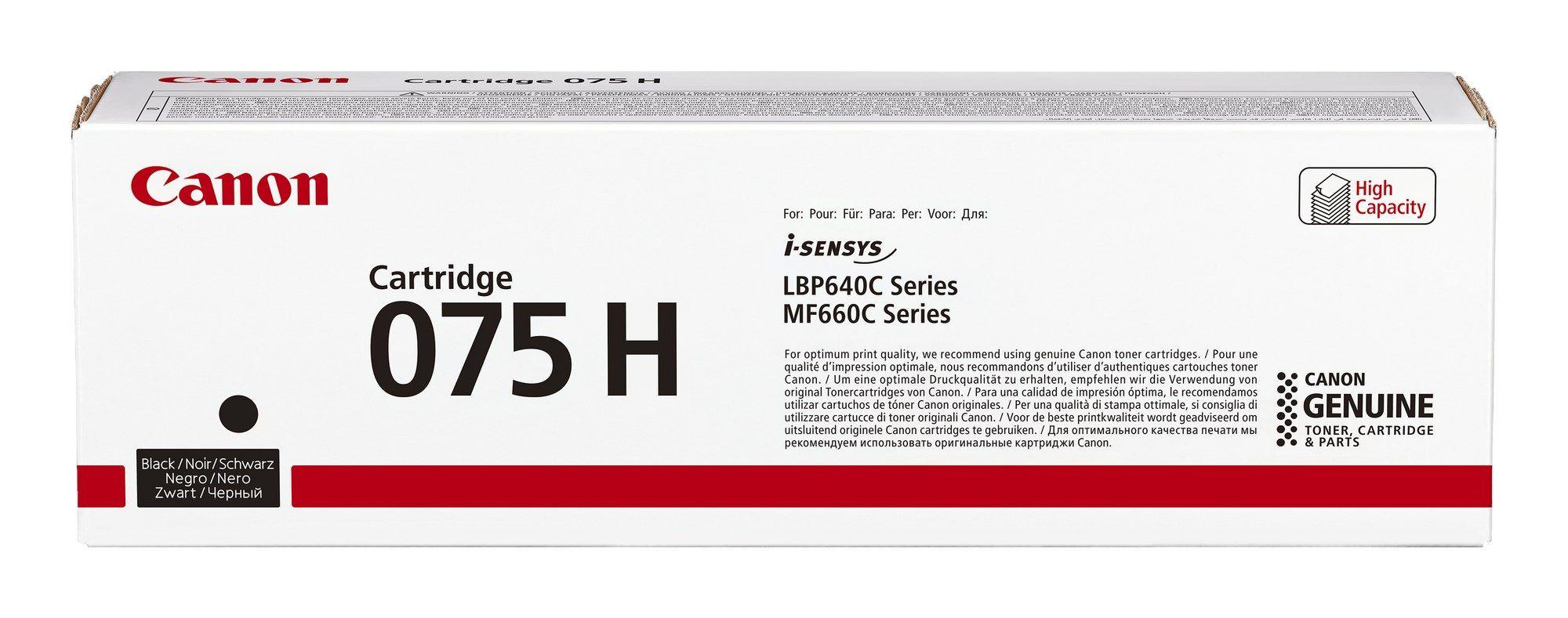 Toner CANON 075 H BK (3500 páginas - Preto)