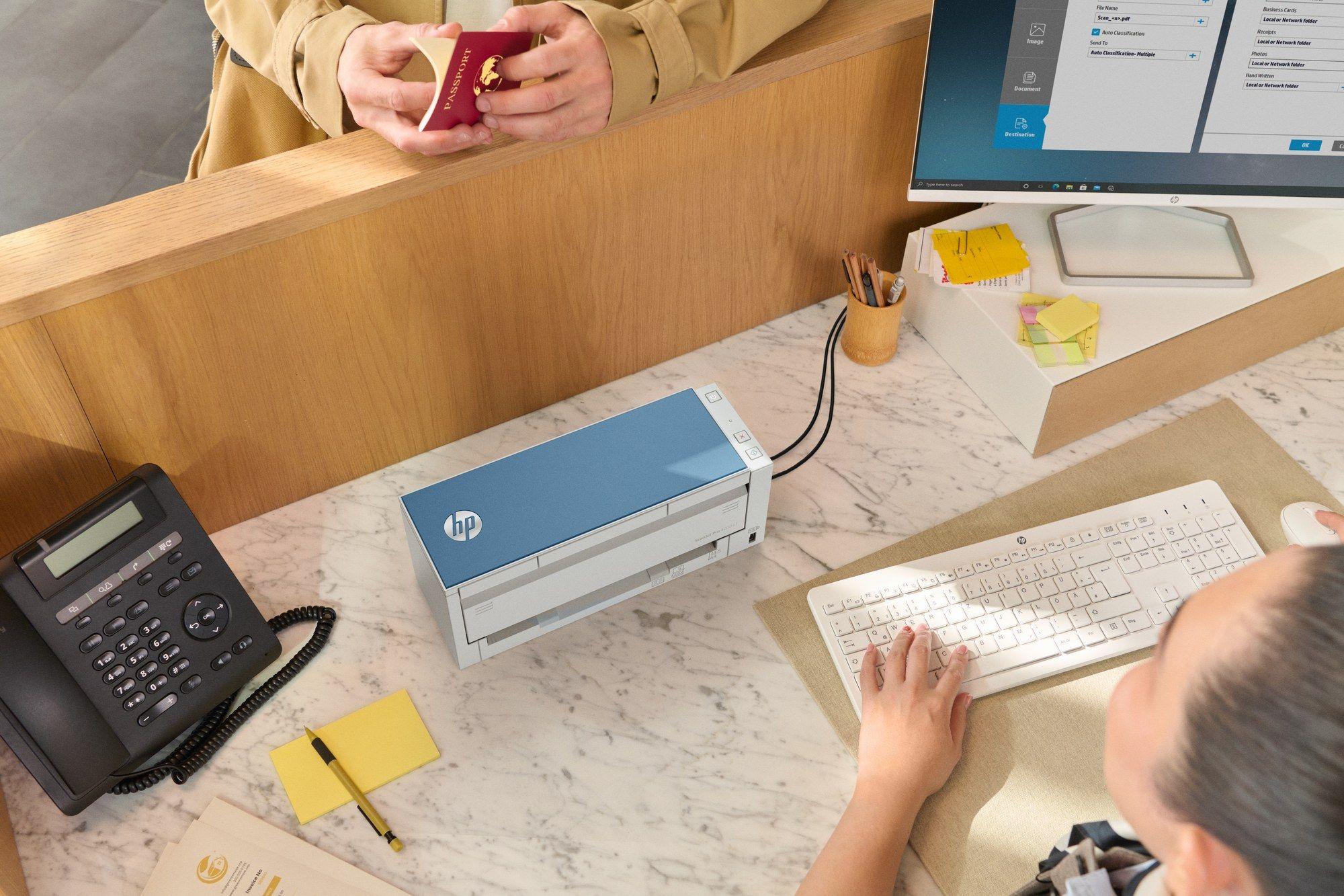 Scanner HP ScanJet Pro 4200 s1 (USB - Azul e Branco) — miniatura 8