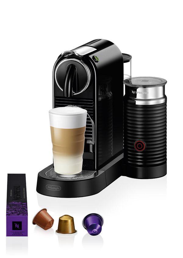 Máquina de Café de Cápsulas DELONGHI CitiZ & Milk (1710 W - 19 bar - 1 l - Preto)