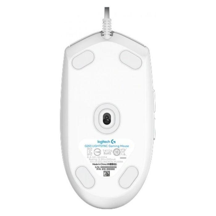 Rato LOGITECH G203 LIGHTSYNC (Mão direita - Até 8000 DPI - Ótico - Branco) — miniatura 5