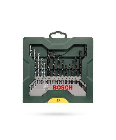 Conjunto de Brocas e Pontas BOSCH X-Line Mini 15+1 (16 Peças)