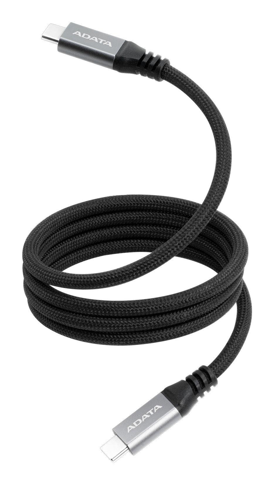 Cabo USB-C Magnético ADATA CACCU3-100W-100AN-BK (1 m - USB C - Preto) — miniatura 4