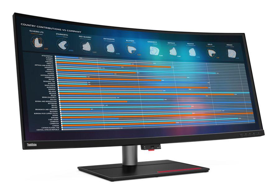 Monitor LENOVO ThinkVision P40w-20 (39,7" - IPS - 75 Hz - Preto)