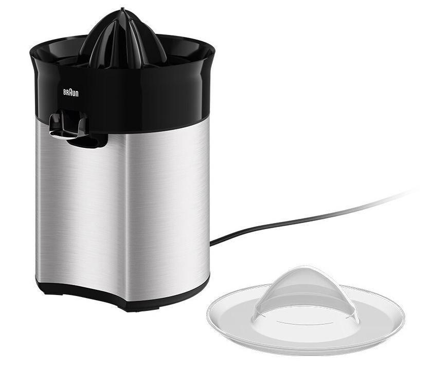 Espremedor de Citrinos Elétrico BRAUN CJ5050BK/CJ302BI (Altura 25,8 cm - Preto/Metálico), miniatura 2