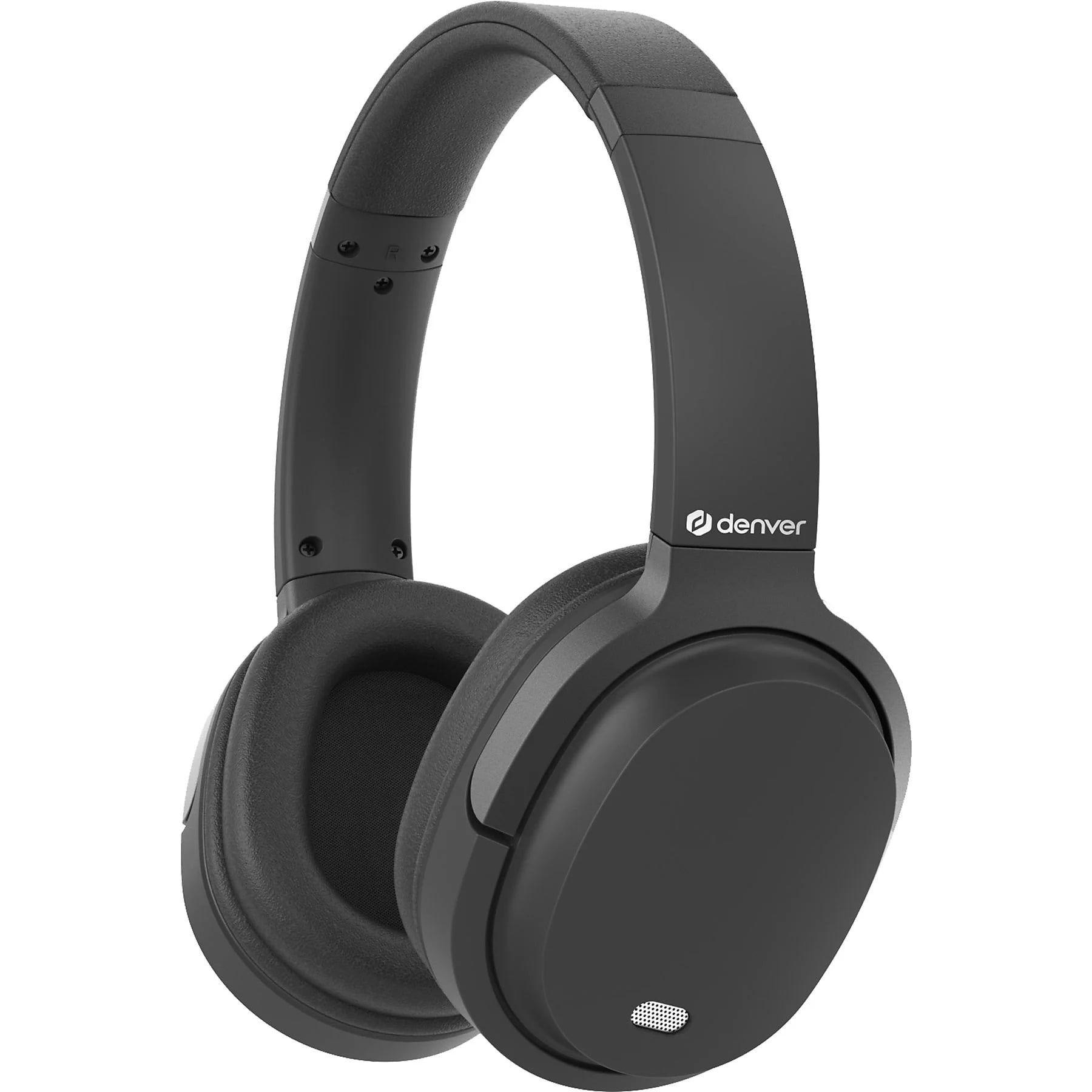 Auscultadores DENVER BTN-210B (Bluetooth 5.1, com e sem fios - ANC - Preto) — imagem 1