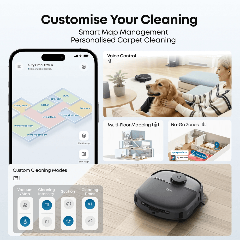 Robot Aspirador EUFY Omni C28 (Laser iPath - 5200 mAh), miniatura 2