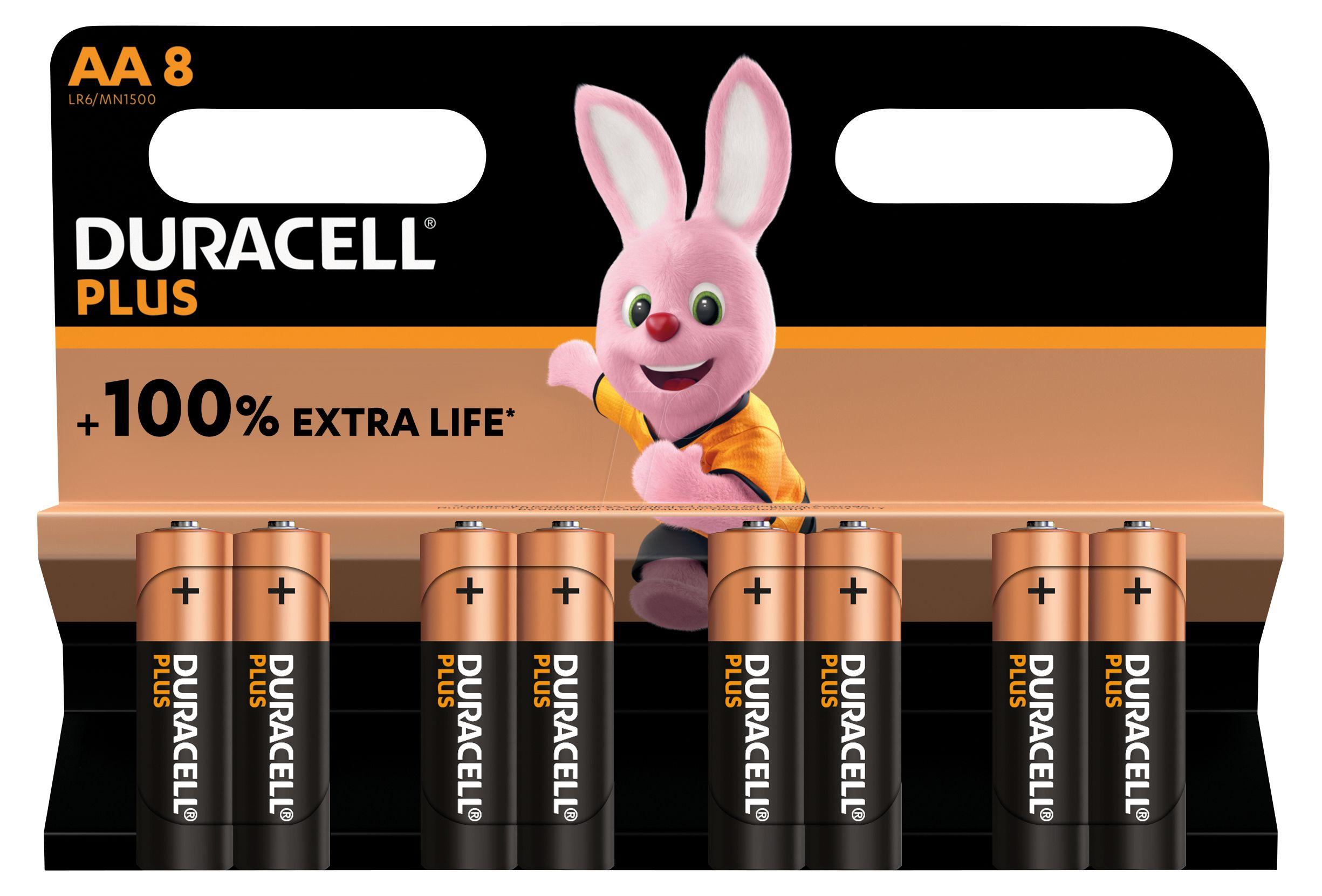 Pilhas Alcalinas DURACELL Plus Power (Multicor)
