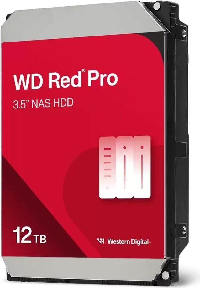 Disco Rígido Interno WESTERN DIGITAL WD Red Pro WD122KFBX (12 TB - 3,5 polegadas - SATA III 6 Gb/s)