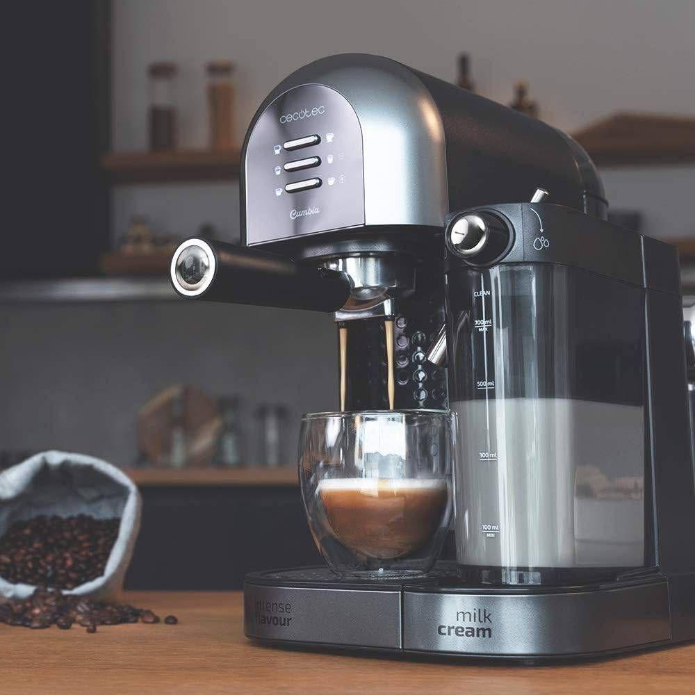 Máquina de Café Cápsulas CECOTEC Power Instant-ccino 20 Chic Serie Nera (Doses individuais, café moído - 1470 W - 20 bar - Preto e Inox) — miniatura 4