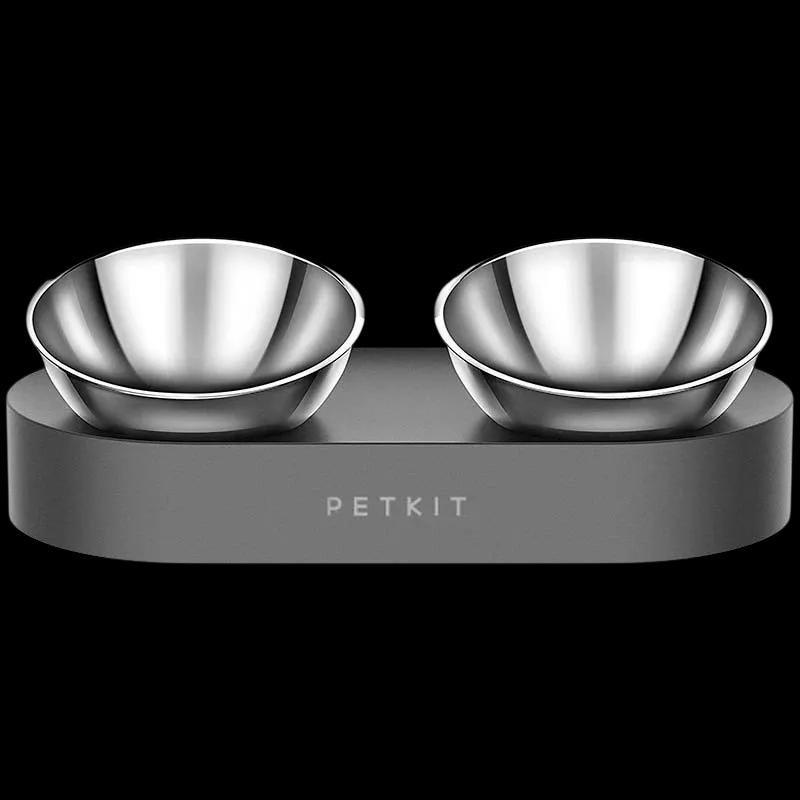 Comedouro PETKIT Fresh Nano Metal (2 Taças - 0,48 L por taça - Cinzento Metálico)