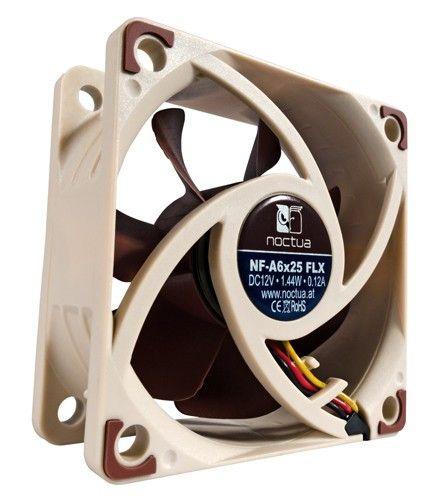 Ventoinha NOCTUA NF-A6x25 FLX (Bege e Castanho), miniatura 3