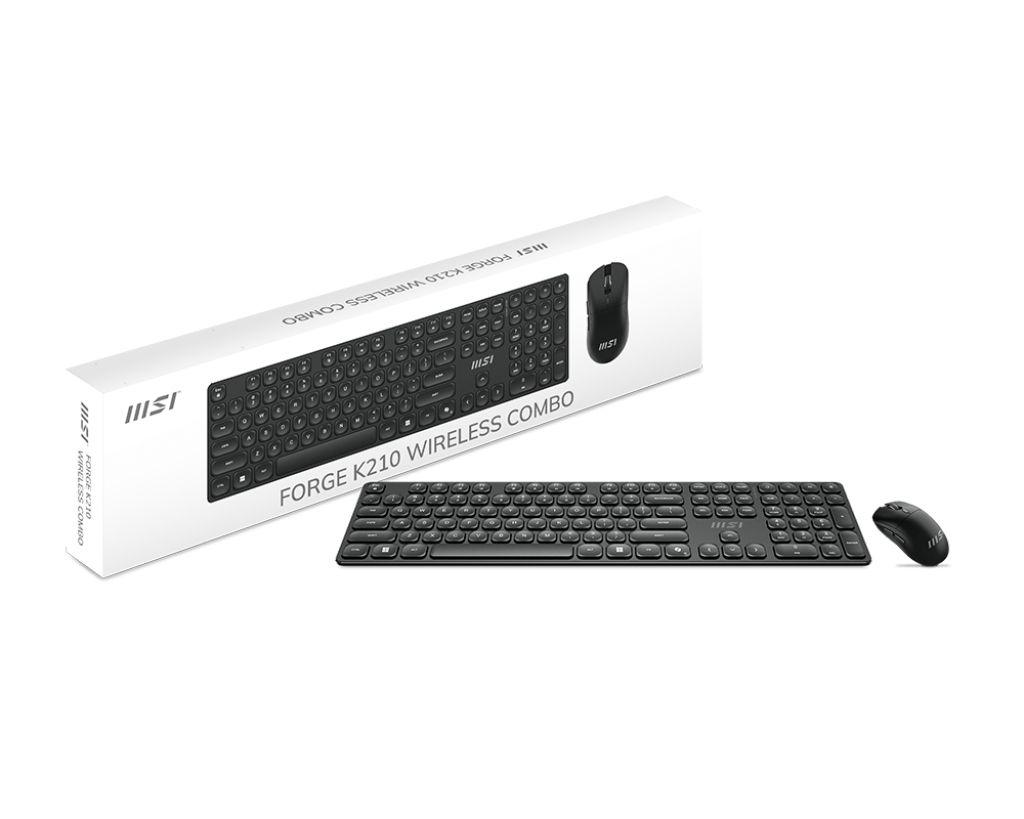 Teclado MSI FORGE K210 (DE - Interruptor de chave mecânico - Tamanho completo - Preto) — miniatura 5
