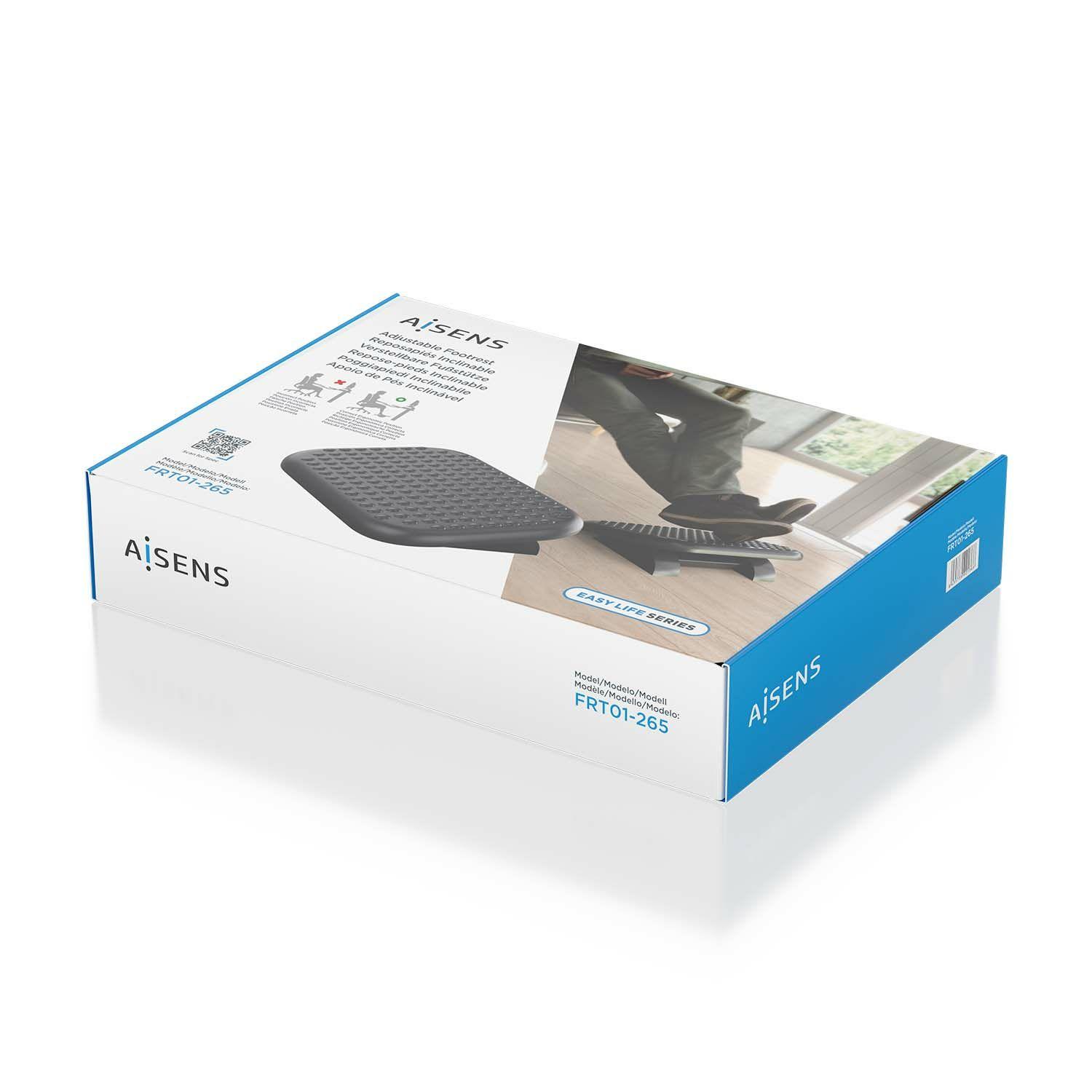 Descanso para Pés Ergonómico AISENS FRT01-265 (HIPS - Preto), miniatura 6