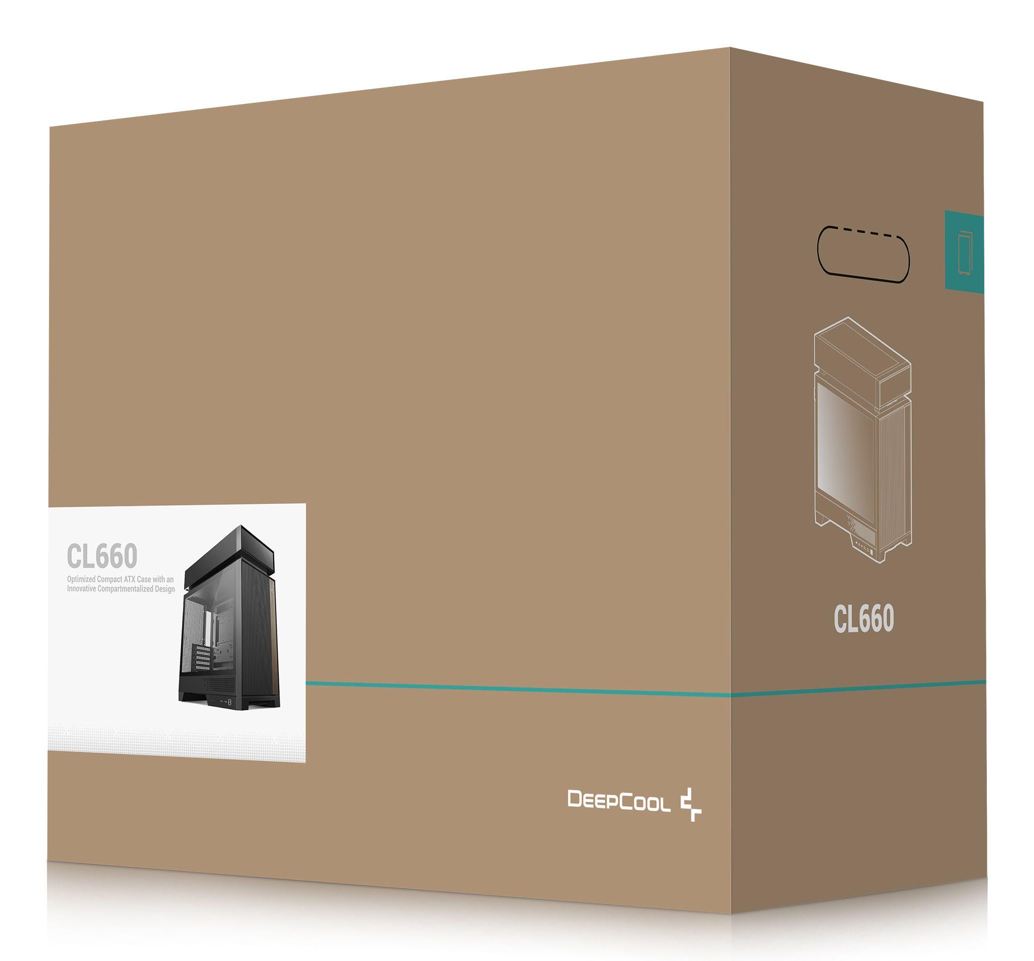 Caixa PC DEEPCOOL CL660 (Mini-ITX, micro ATX, ATX - ATX, PS2, SFX, SFX-L - 2.5" - Preto) — miniatura 12